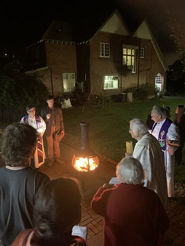 Easter Fire at St Peter's Caversham