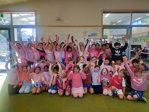 Celebrating Pink Shirt Day.