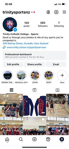 Trinity Catholic College Sports Instagram