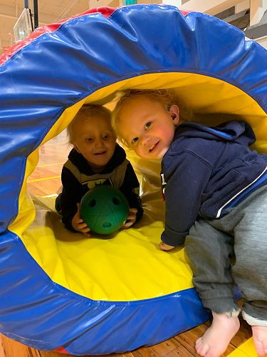 Arthur and Wyatt at Tumble Times Pioneer
