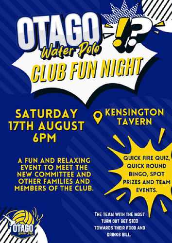 Otago Water Polo Fun Night