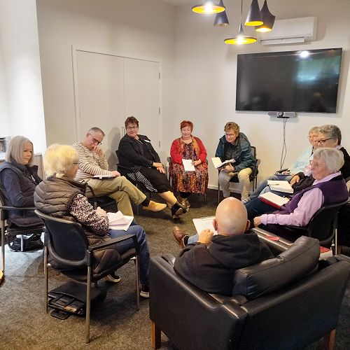 One of the working groups discussing 'Reimagining our Future: next steps' session on Day 3.