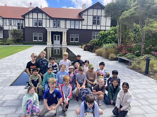 Our Kākā students at Government House.