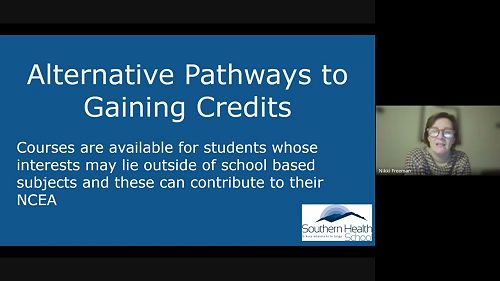 Video: NCEA Information Evening - Alternative Pathways with Nikki Freemen