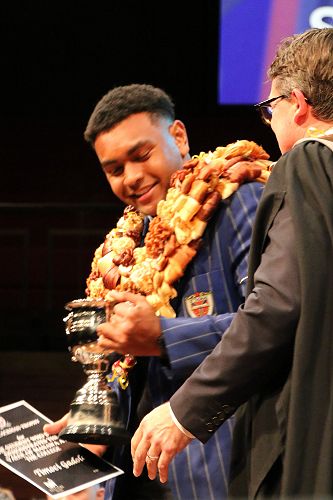 PAUL BLACKMAN TROPHY FOR THE STUDENT WHO BEST DEMONSTRATES THE VALUE OF MANAWA AT THE COLLEGE