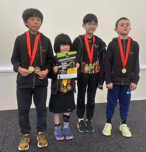 Winning team in the Hutt Valley Regional competition