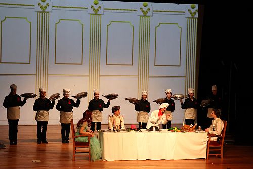 Not quite the banquet they were expecting ...