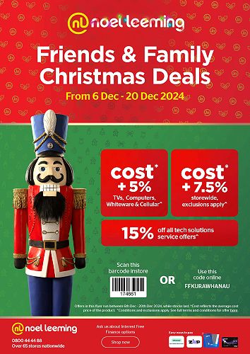 Noel Leeming friends and family Christmas deals