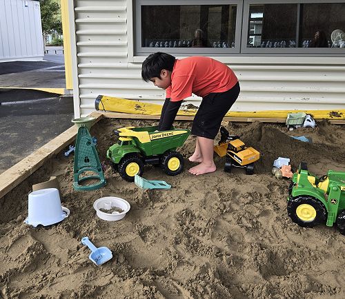 Sand pit fun