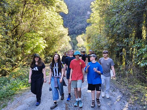 Walking to the Lyvia River