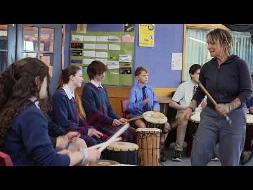 Video: West African Drumming Brings the Beat to SKC