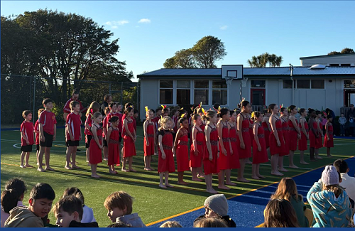 Khandallah School Kapa Haka performing at our annual Matariki Breakfast
