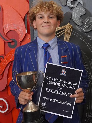 St Thomas Man Junior Award for Excellence - Beau Broomhall