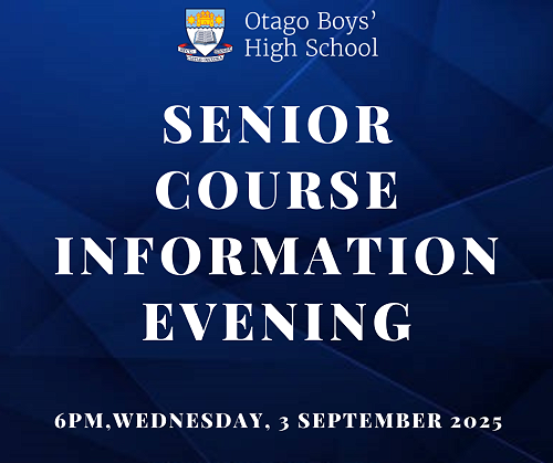 Senior Course Information Evening Reminder