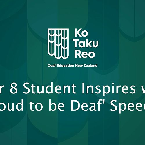 Video: Year 8 Student Inspires with 'Proud to be Deaf' Speech!
