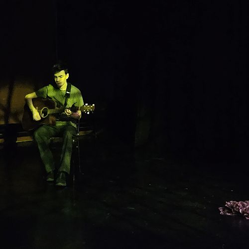 Senior Drama students perform their Henry V scene at the University of Otago's Lunchtime Theatre programme, at Allen Hall Theatre.