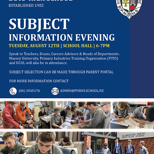 Subject Information Evening 2025