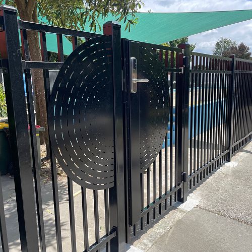New pool gate