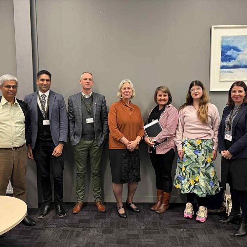 Our action researchers with Sue Cherrington (VUW)