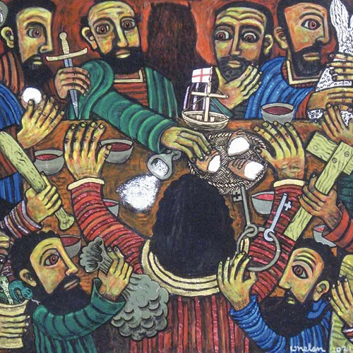 "The Last Supper" by  Brian Whelan (2021) © www.brianwhelanart.com