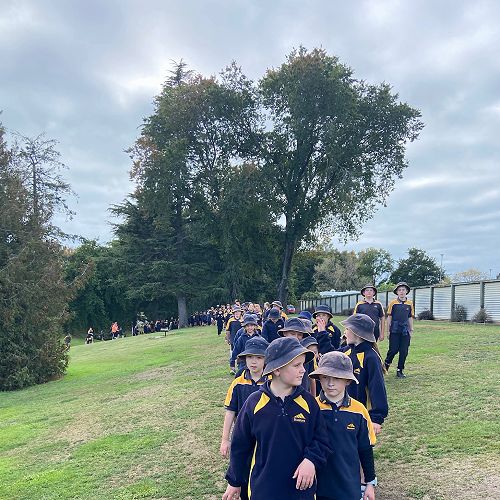 Walking the new track at West End Park