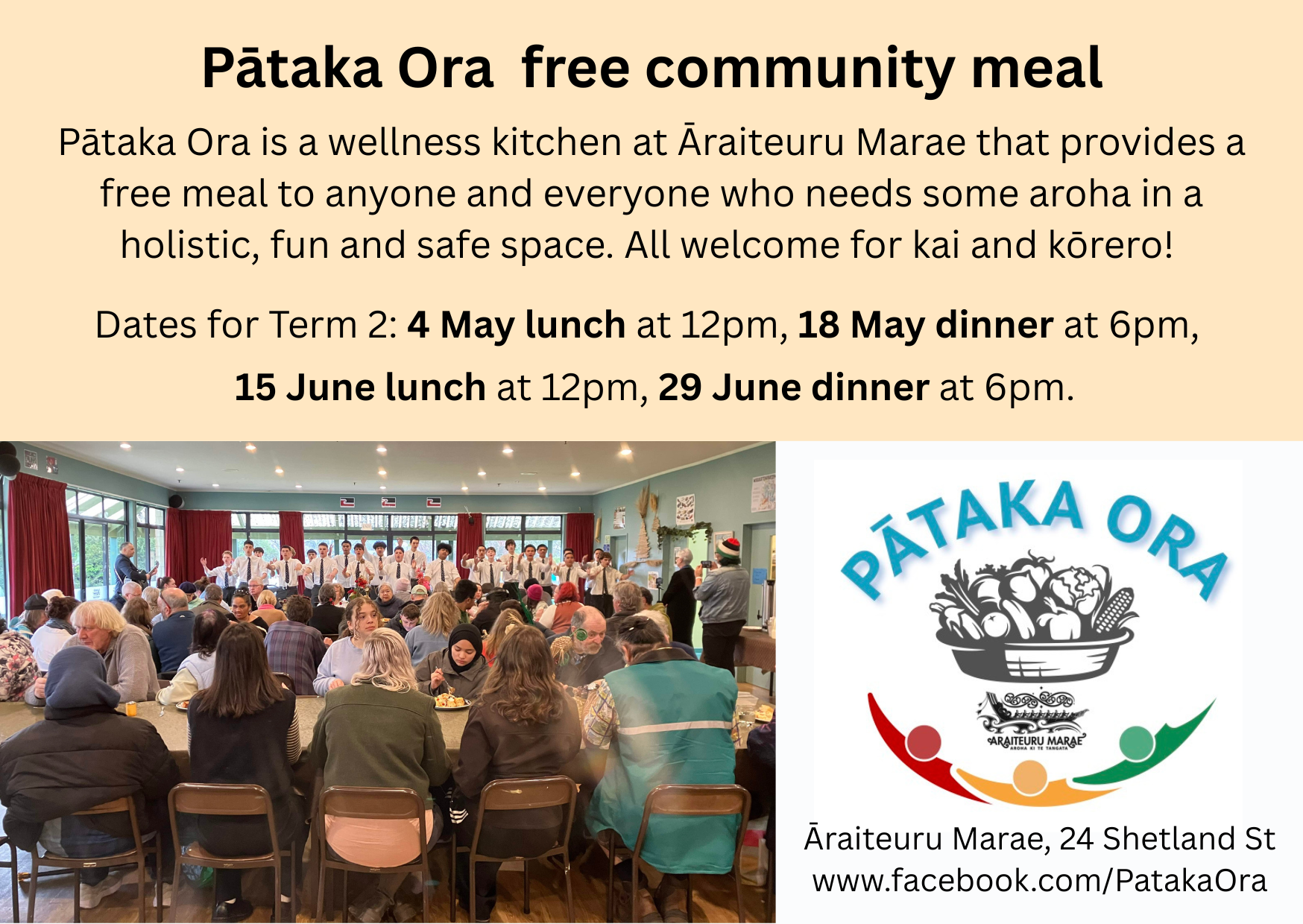Pātaka Ora free community meals