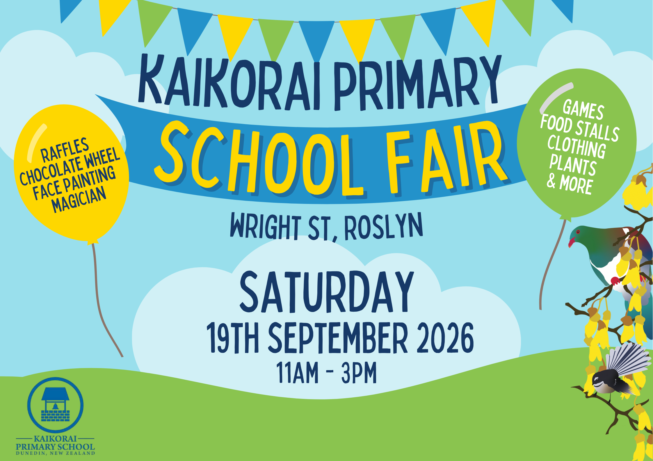 Kaikorai Primary School Fair - Save the Date!
