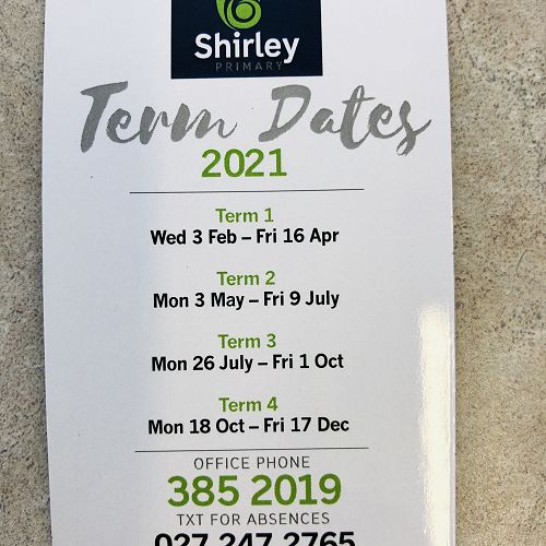 Term dates magnet