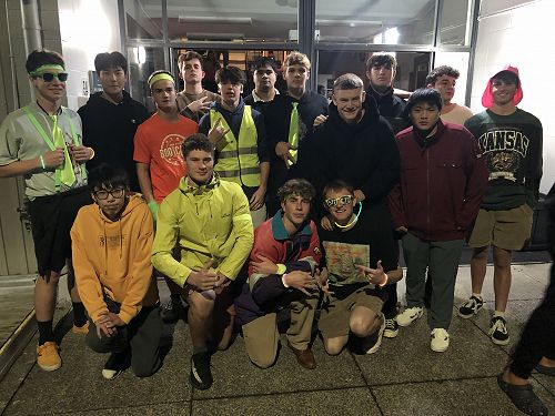 The Grove Year 13s dressed for the occasion.