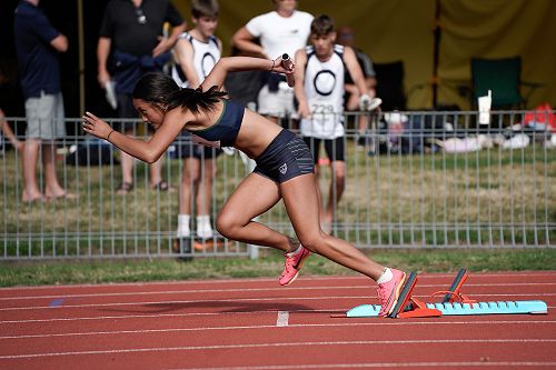 Tila takes off for her U15 Relay