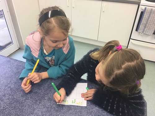 A new maths game in action...