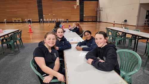 Year 7 Team L to R: Gemma Tagg, Emma Dawson, Srishti Singh, Charlotte Scott.