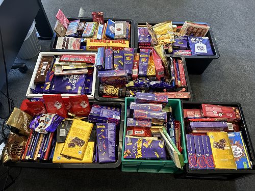 Chocolate donations for the school fair