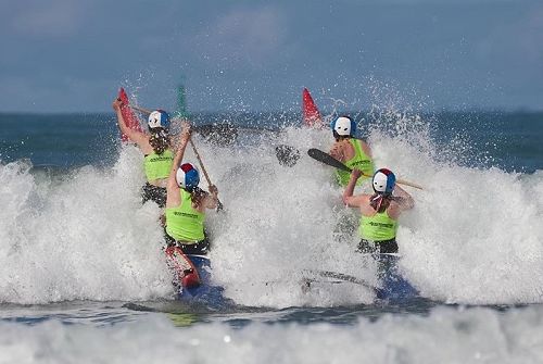 Jordyne Harris competes at the Surf Life Saving Nationals in Gisborne, 14-15 March 20
