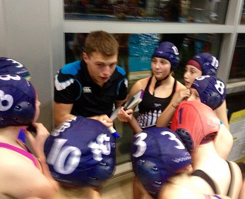 The B teams pre-game team talk