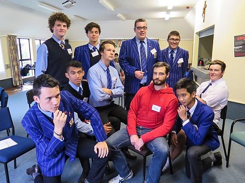 The Justice Crew posing for media at the release of their ultimate mix-tape – Injustice.

