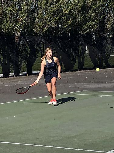 Phoebe O'Donnell setting for a ground shot