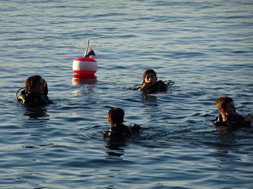 Diving at Nkhata Bay, Lake Malawi
