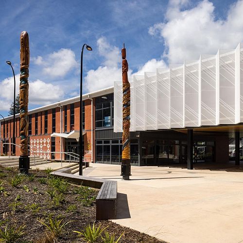 Whangarei Boys High School entrance -