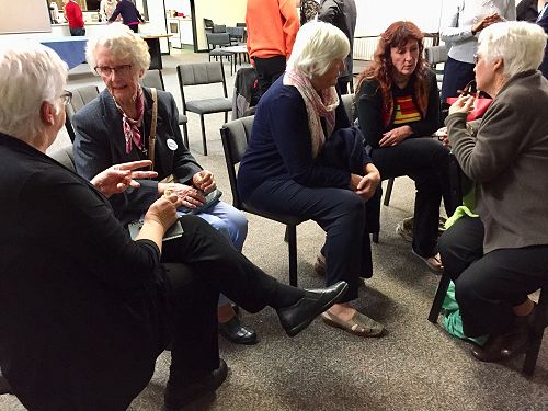 Small group discussion in Palmerston North