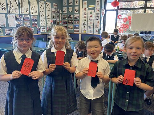 Year 3 made red envelops