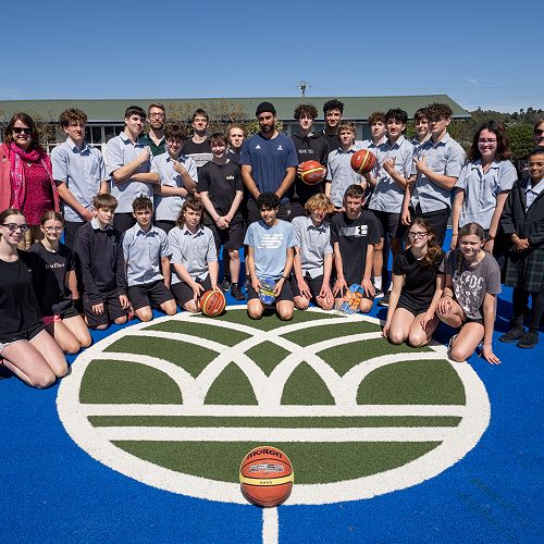 Official opening of our courts by Hoops in Schools