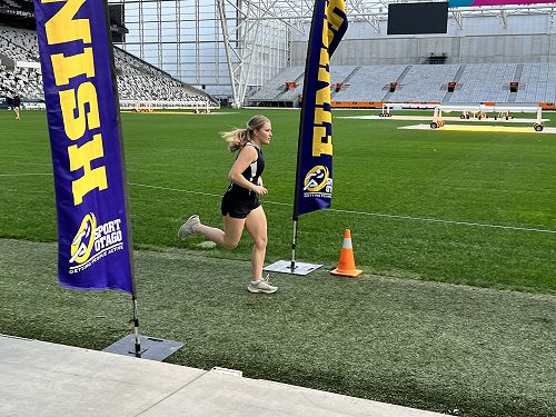 Briar comfortable during the run leg