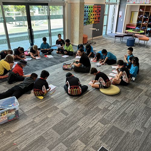 Whānau workshop with Charlotte in Pōhutukawa