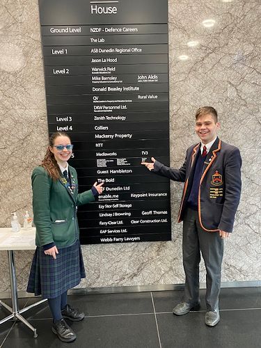 Grace Johnston (Gabriella Montez) and Thomas Hill (Troy Bolton) at their radio interview at The Breeze