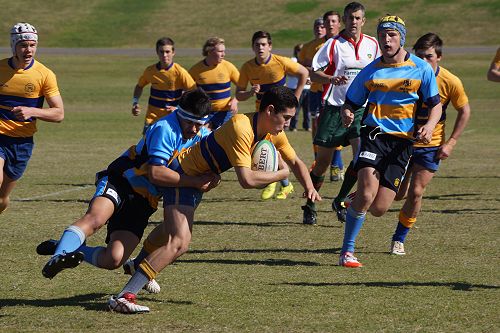 Great cover tackle from Mackenzie Cox