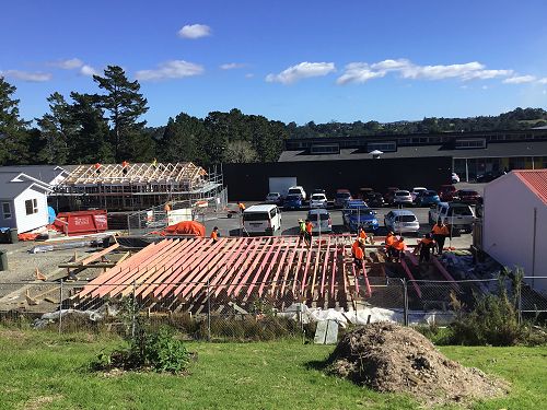 Building site at Massey High School