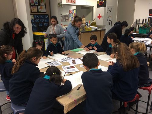 The children designed their own waka huia.