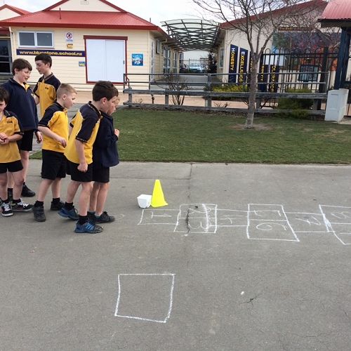 Medieval games with our big buddies in Room 20.