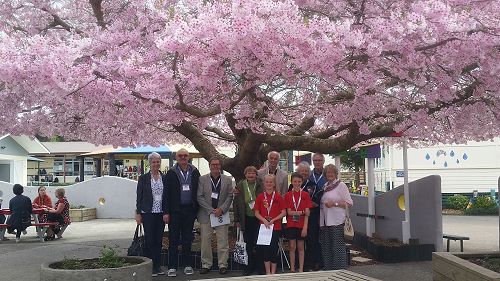 One of the School Council led tour groups 